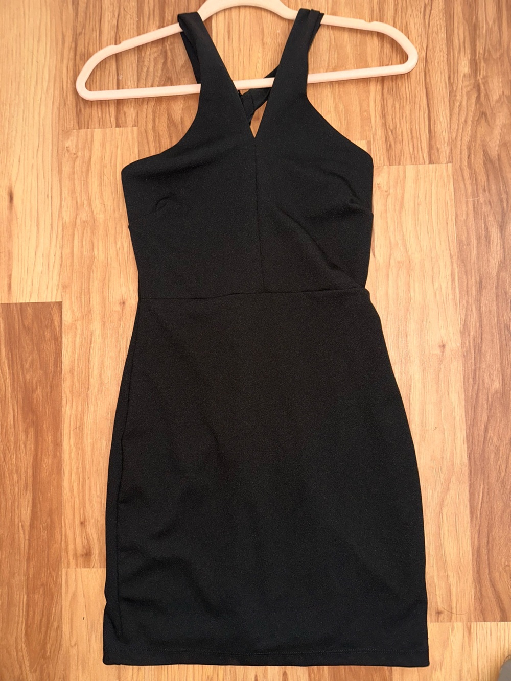 Lulu's Black Strapless Bodycon Dress